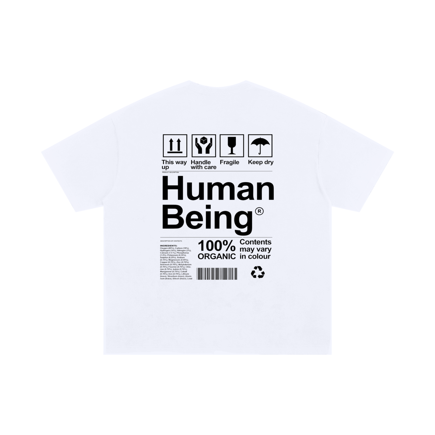 HUMAN BEING- Oversized T-shirt